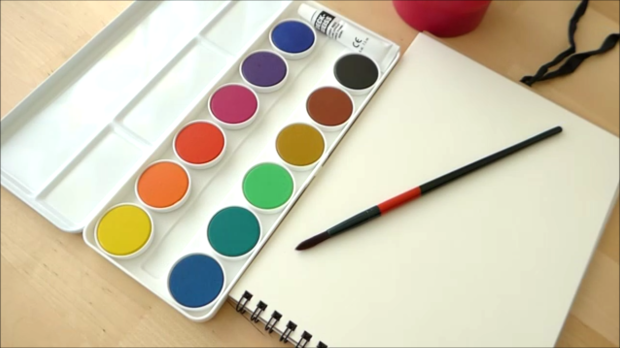 Grumbacher Watercolor Pans - Transparent Pan, Set of 12 colors